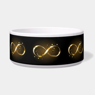Comedero Símbolo de infinito dorado