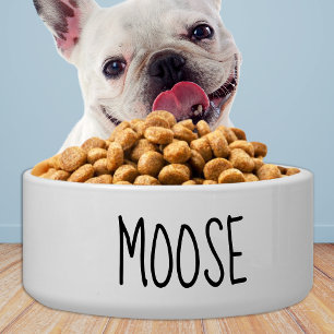 Comedero Simple Mascota Perro Cachorro cerámico personaliza