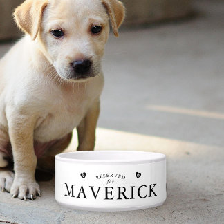 Comedero Simple Reservado para Perro Personalizado