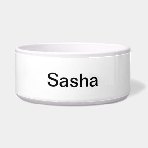 Comedero Simplemente color sólido blanco lo personaliza