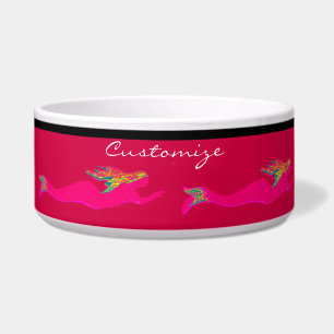 Comedero sirenas rosadas