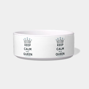 Comedero SlipperyJoe's Keep Calm Queen Royal Crown jewels a