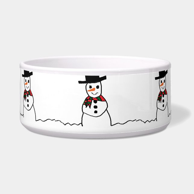 Comedero Snowman Pet Bowl (Frente)