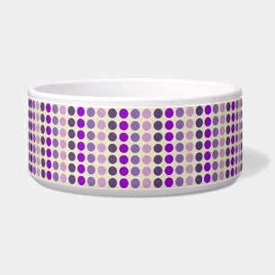 Comedero Sombras de puntos de polka morado por Shirley Tayl
