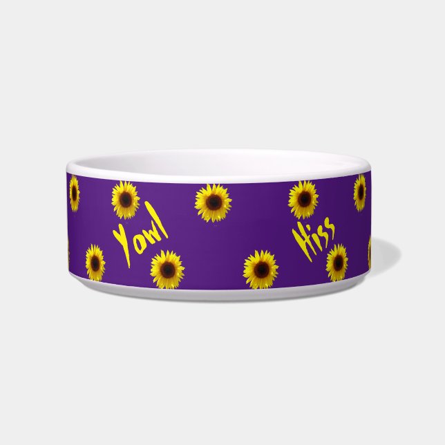 Comedero Sonidos de mi gato - Mascota de girasol (Frente)