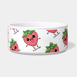 Comedero Soy Berry Happy lindo kawaii fresa saltando