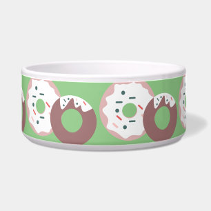 Comedero Sprinkles de dona de Navidad glaseados verdes rojo
