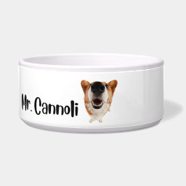 Comedero Sr. Cannoli - tazón personalizado para perros