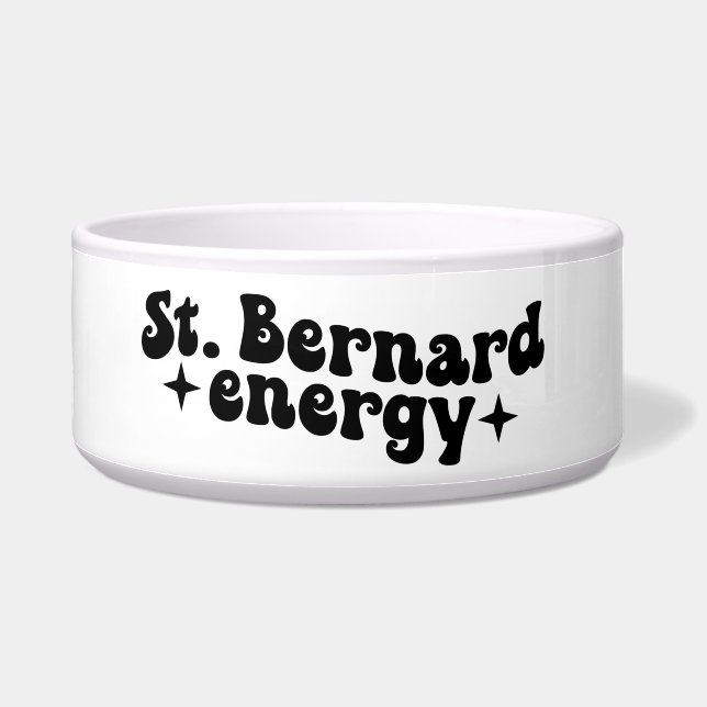 Comedero St. Bernard Energy Ceramic Dog Bowl (Izquierda)