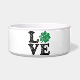 Comedero St Patrick's Day LOVE Shamrock Irish