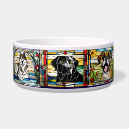 Comedero Stained Glass Dog Bowl