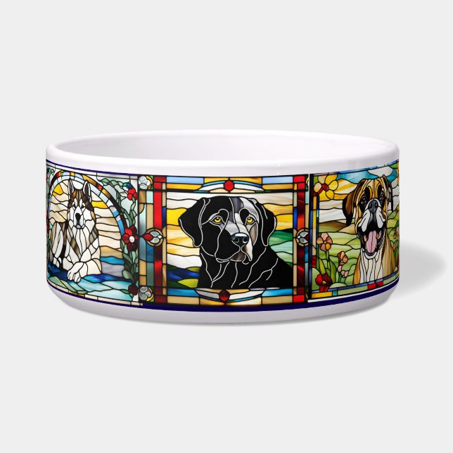 Comedero Stained Glass Dog Bowl (Frente)