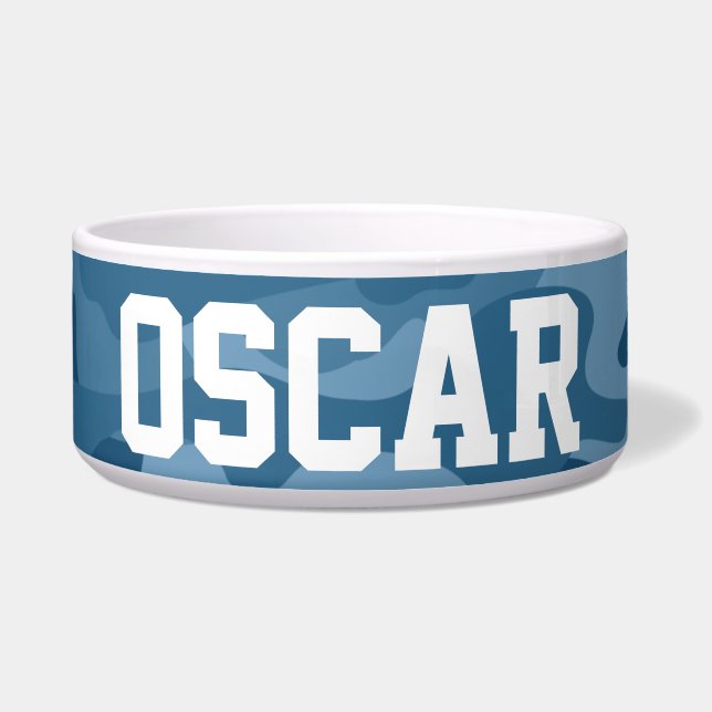 Comedero Steel Blue Monocolor Camo (Frente)