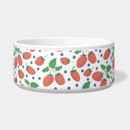 Comedero Strawberries Ceramic Pet Bowl