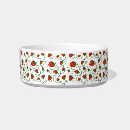 Comedero Strawberry Design Dog Bowl