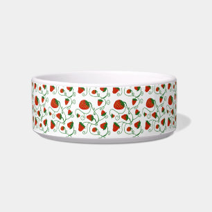 Comedero Strawberry Design Dog Bowl