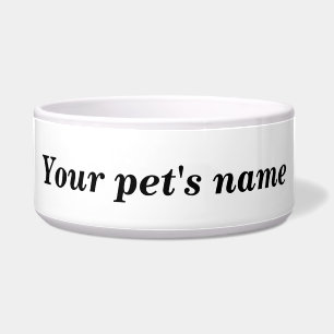 Comedero Su nombre de Mascota en Pet Bowl