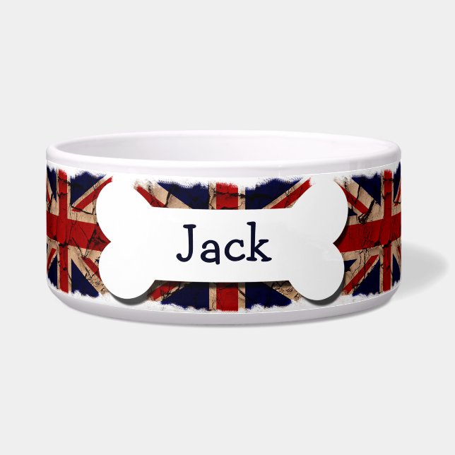 Comedero Sucio añejo Reino Unido personalizado (Frente)