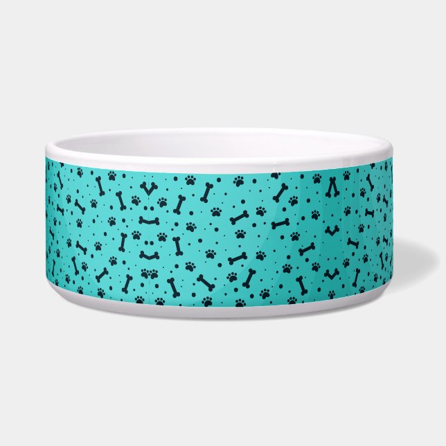 Comedero suministros para mascotas perro lindo  (Frente)