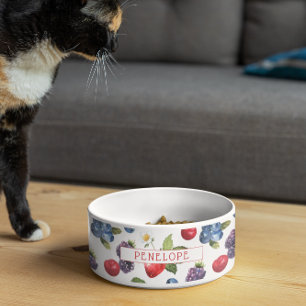 Comedero Summery Sweet Berry Pattern Monograma