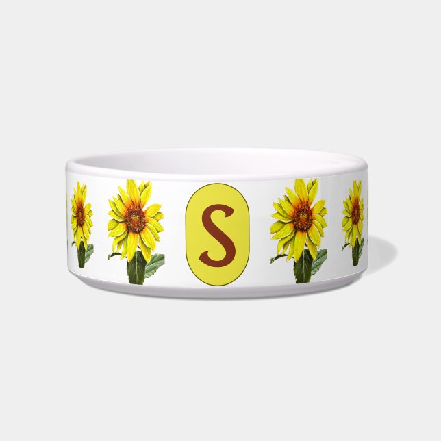 Comedero Sunflower Ceramic Pet Bowl (Frente)