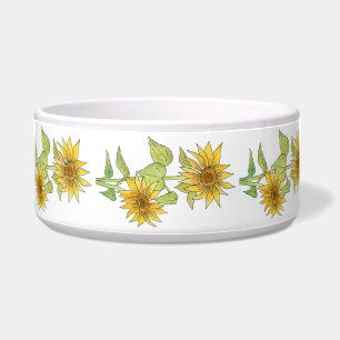 Comedero Sunflowers Pet Bowl