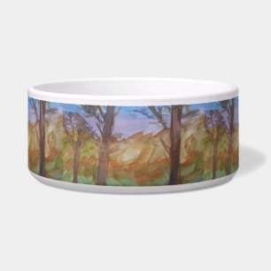 Comedero Sunset Trees Pet Bowl
