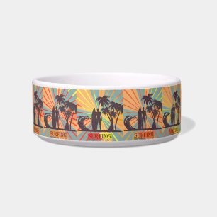 Comedero Surfer Dude Pet Bowl