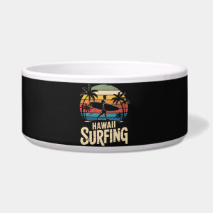 Comedero surfing hawaiano retro - surfista de playa vintage