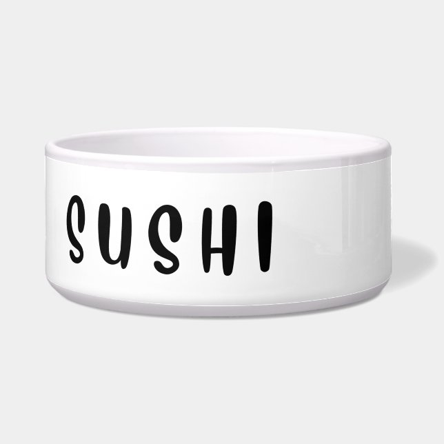 Comedero Sushi - tazón de comida de cerámica para mascotas (Frente)