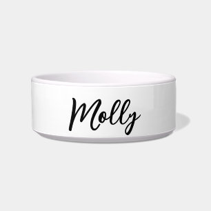Comedero Sweet script mascota nombre personalizado bowl