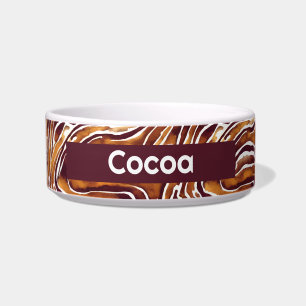Comedero Swils Brown y White Personalizadas