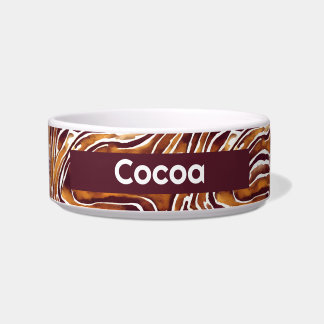 Comedero Swils Brown y White Personalizadas