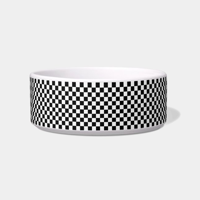 Comedero Tablero de ajedrez clásico blanco y negro de STayl (Derecha)