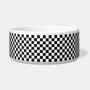 Comedero Tablero de ajedrez clásico blanco y negro de STayl