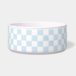 Comedero Tablero Pastel Azul y Blanco