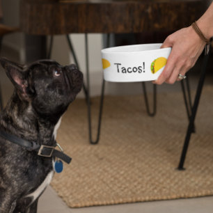 Comedero Tacos Humor Divertido Perro Mascota