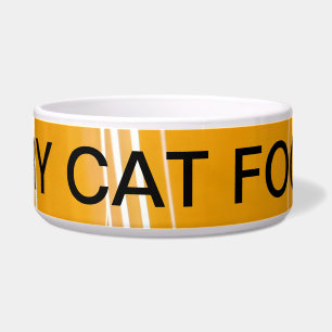 Comedero "TALLO DE ALIMENTO SECO PARA GATOS" Tazón de Texto