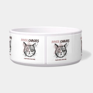 Comedero Taza de café con ilustración artística de gato - C