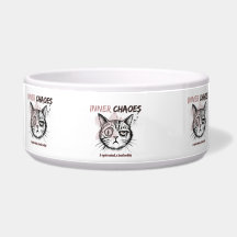 Taza de café con ilustración artística de gato - C