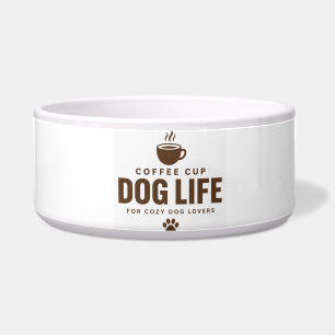Comedero Taza de café Perro Vida Tazón para mascotas para a