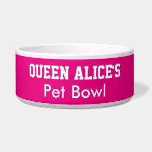 Comedero Taza divertida para perros Reina Rosa Mascota PERS