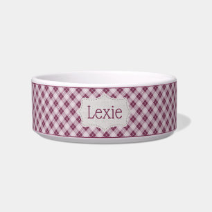 Comedero Taza Personalizada de Cuadros de Wildberry para Ma