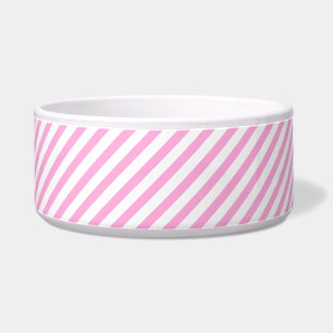 Comedero Tazas diagonales calientes rosas y blancas
