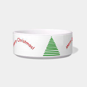 Comedero Tazón - Árbol estilizado con texto curvo