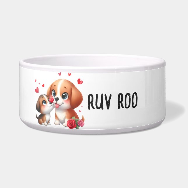 Comedero Tazón cerámico para mascotas (Frente)