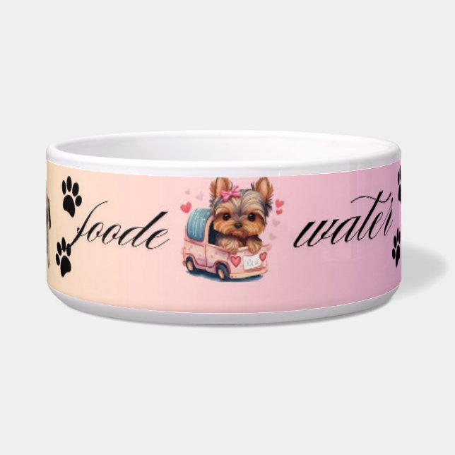 Comedero Tazón cerámico para mascotas (Frente)