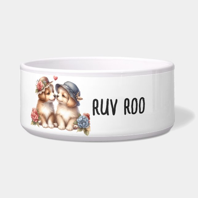 Comedero Tazón cerámico para mascotas (Frente)