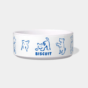 Comedero Tazón con nombre personalizado para perro Fox Terr