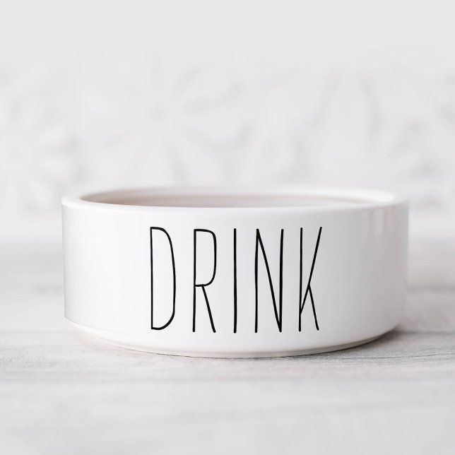 Comedero Tazón de agua de perro simple y dulce personalizad (Subido por el creador)